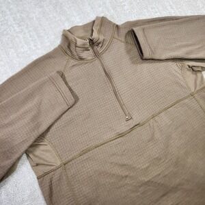 Sekri PCU Level 2 1/4 Zip Shirt Men Medium Grid Fleece Baselayer USA Military